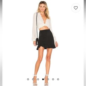 NWT Revolve Superdown Milan Mini Skirt in Black size Small